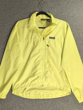 Vintage Patagonia Velocity Shell Zip Up Jacket Size XS in Hi-vis Fluorescent
